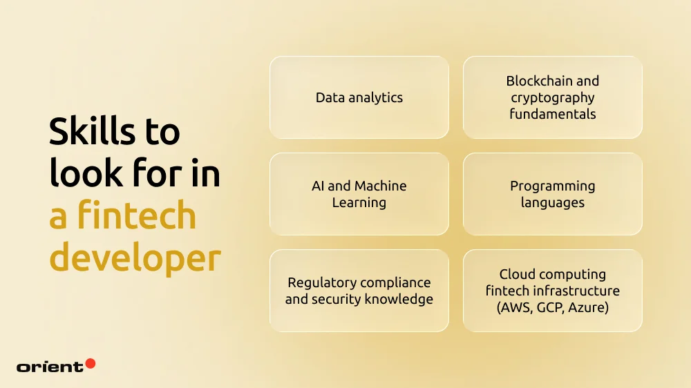 Skills to look for in a fintech developer