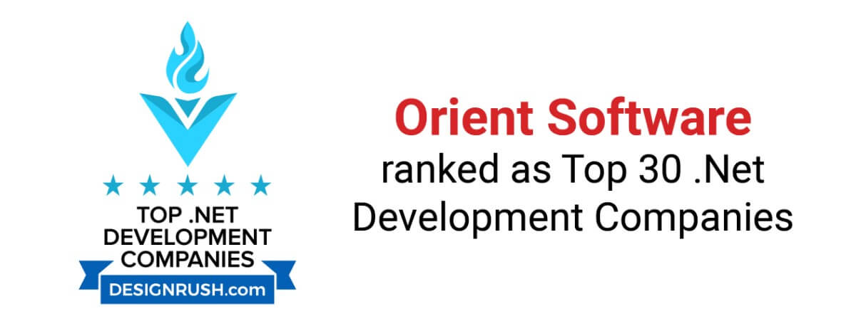 Orient Software was ranked in Top 30. NET development companies by DesignRush
